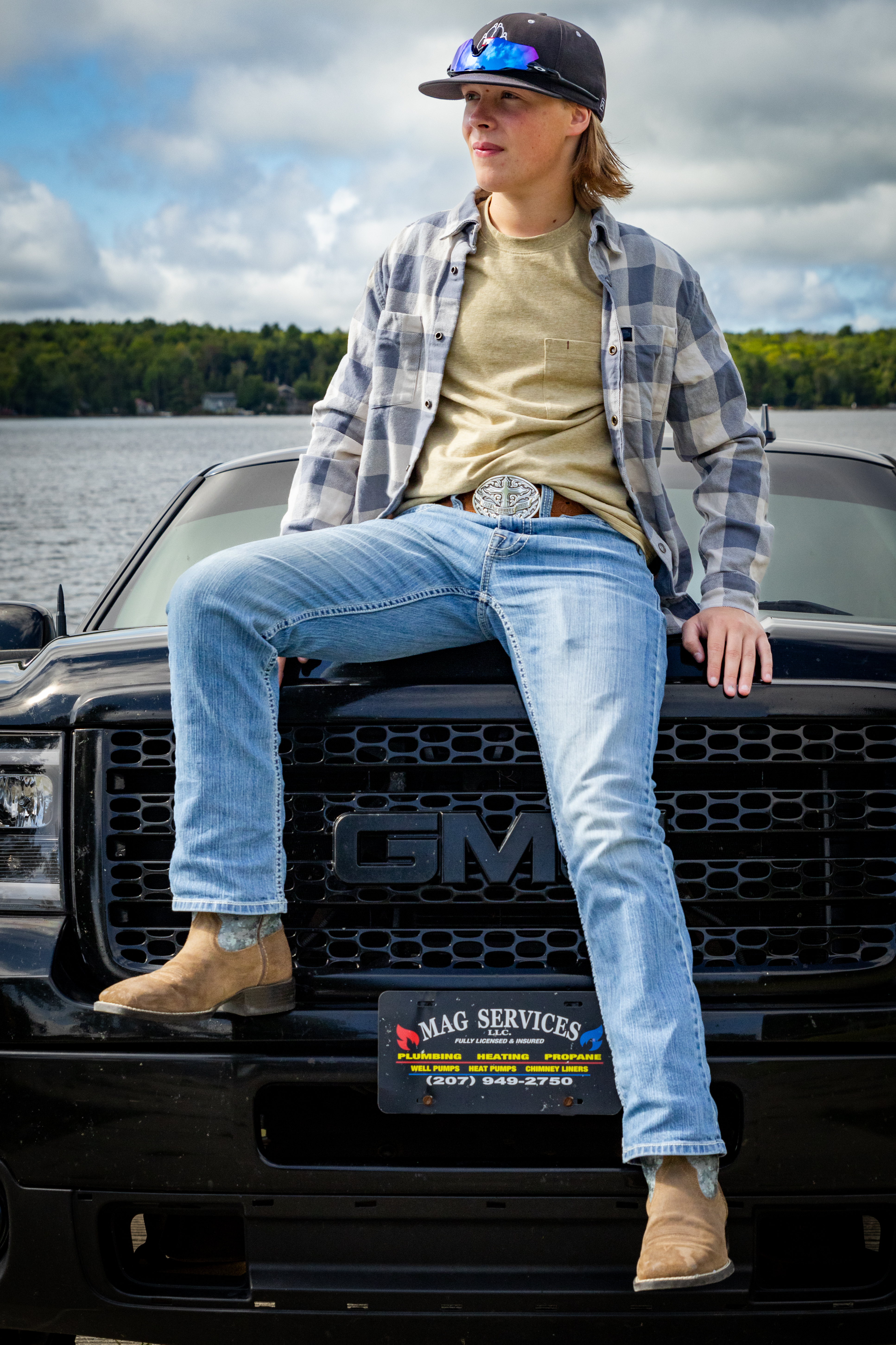 Truck Hood Sitting